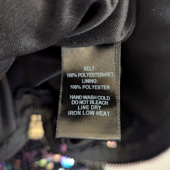 Lulu's Lookin' Slick Black Multi Sequin Long Sleeve Bodycon Dress - Picture 6 of 14